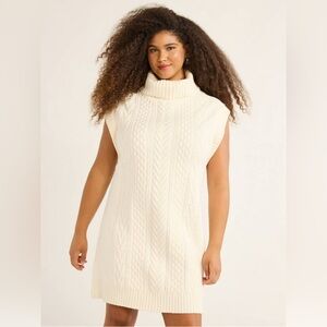 Free Assembly Woman's Sleeveless Cable Knit Mini Sweater Dress, Sizes 4X  NWT